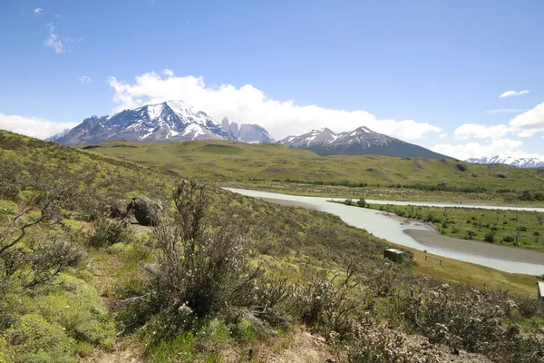 W Trek på Torres Del Paine Park — Stockfoto