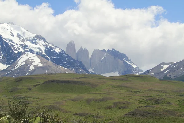 在Torres Del Paine公园的W旅行 — 图库照片