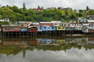 Şili, Chiloe Adası 'ndaki Castro.