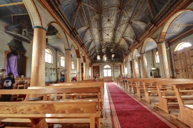 Chiloe Şili - Ahşap Kilise