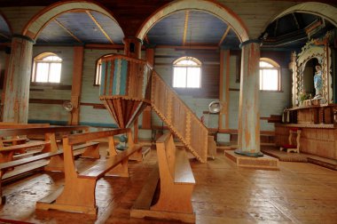 Chiloe Şili - Ahşap Kilise