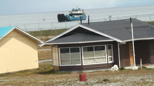 Bateaux-citernes et bateaux en Patagonie — Video