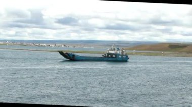 tanker ve tekne Patagonya '