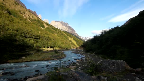 Fiumi scatenati di patagonia — Video Stock