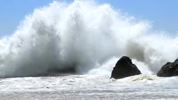 Kæmpe bølger af Vina del Mar – Stock-video