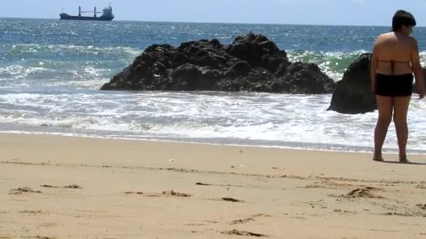 Ondas gigantes de Vina del Mar — Vídeo de Stock