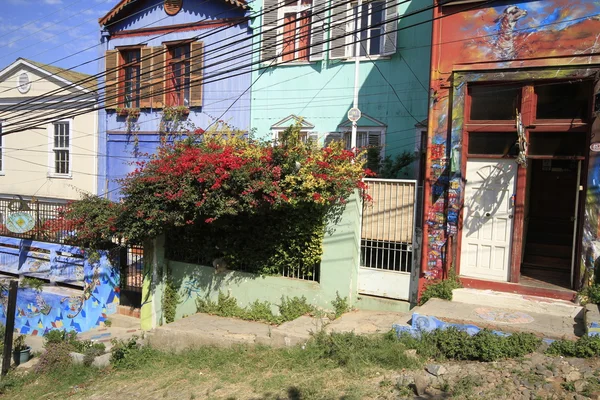 Улицы Вальпараисо, Вина дель Мар, Чили — стоковое фото