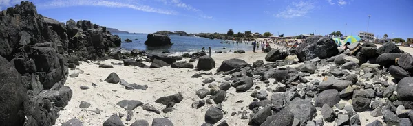 Pláže a přístav v blízkosti Bahia Inglesia, Caldera, Chile — Stock fotografie