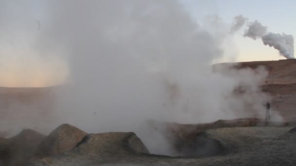 Gejzery salar de uyuni — Wideo stockowe