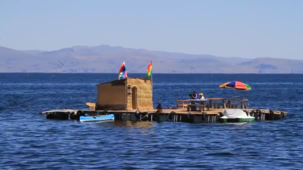 Isole galleggianti del lago titicacca — Video Stock