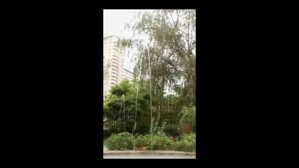Fountains of santiago — Stock Video