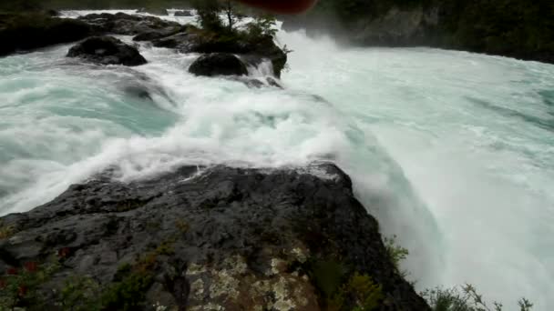 Waterfalls of petrohue — Stock Video