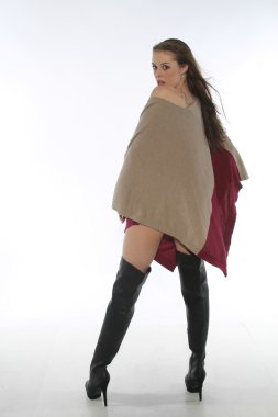 genç seksi üstsüz modeli