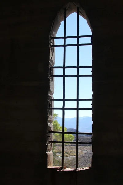 Vue de la vallée depuis le château de Scotty — Photo