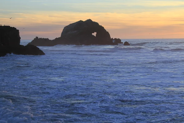 San francisco oceanen solnedgång — Stockfoto