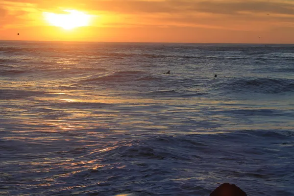 San francisco oceaan zonsondergang — Stockfoto
