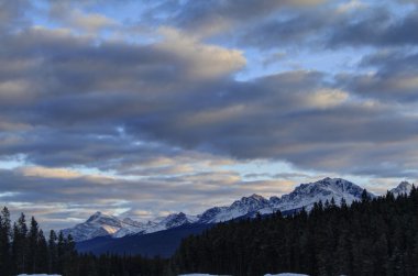 kış sahne. Banff, alberta, Kanada