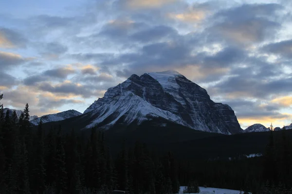 Χειμωνιάτικο σκηνικό. Banff, Αλμπέρτα, Καναδάς — Stockfoto