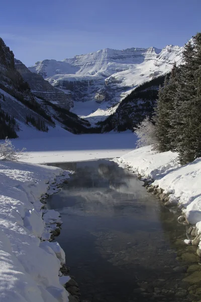 冬天的场景。加拿大班夫，艾伯塔省 — 图库照片