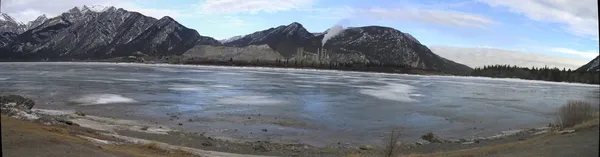 Зимова сцена. Банф, Альберта, Канада — стокове фото