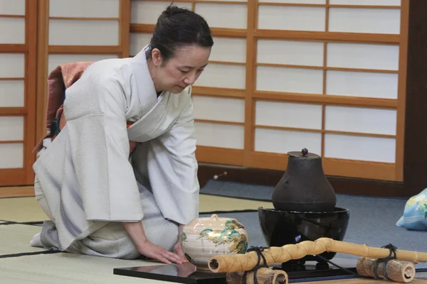 Tea Ceremony - Cherry Blossom Festival — Stock Photo, Image