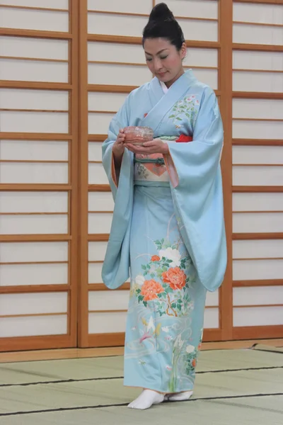 Tea Ceremony - Cherry Blossom Festival — Stock Photo, Image