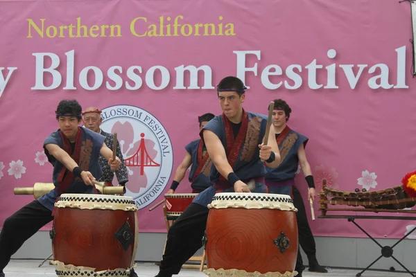 Kersenbloesemfestival - Taiko Drummen — Stockfoto