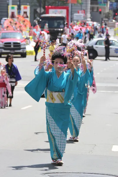 Festival de las Flores de Cerezo - Gran Desfile San Francisco — Foto de Stock