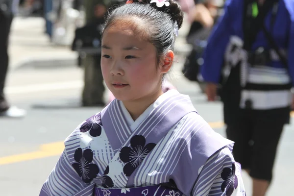 벚꽃 축제-그랜드 퍼레이드 샌 프란 시스 코 — 스톡 사진