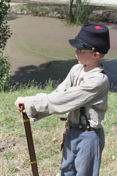 Polgárháború reenactment — Stock Fotó