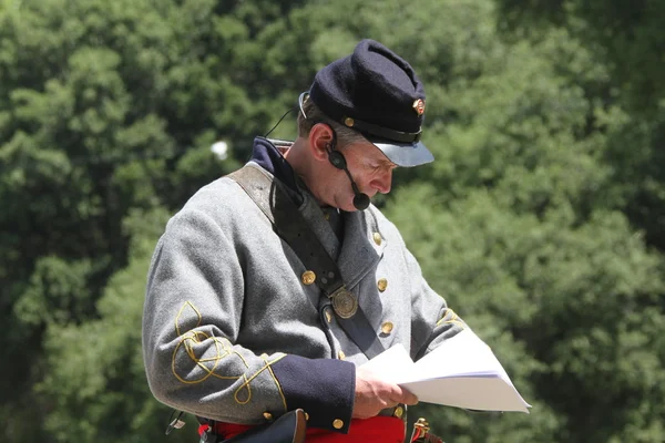 Inbördeskriget reenactment — Stockfoto