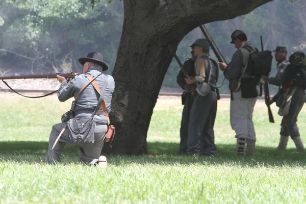 Burgeroorlog re-enactment — Stockfoto