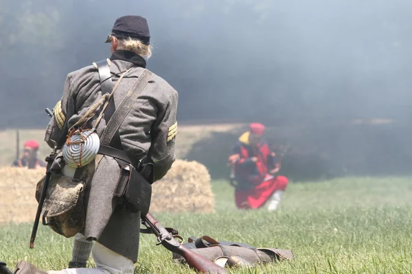 Iç savaş reenactment — Stok fotoğraf