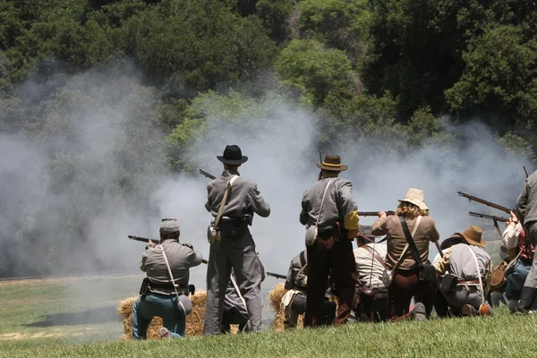 Inbördeskriget reenactment — Stockfoto