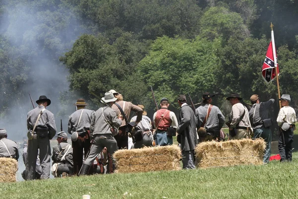 Reconstituição da Guerra Civil — Fotografia de Stock