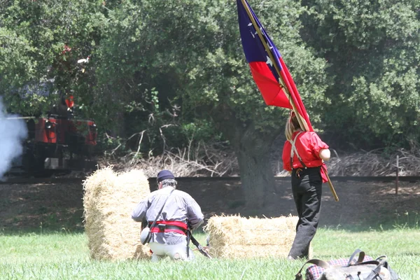 Polgárháború reenactment — Stock Fotó