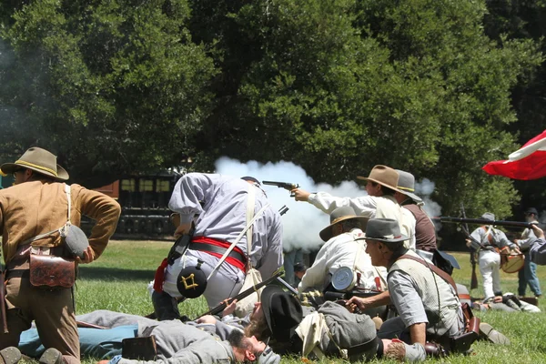 Inbördeskriget reenactment — Stockfoto