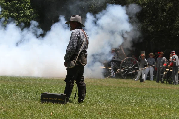 Polgárháború reenactment — Stock Fotó