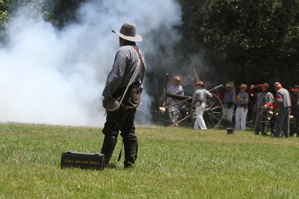 南北戦争の再現 — ストック写真