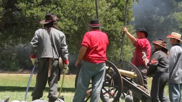 Iç savaş reenactment — Stok video