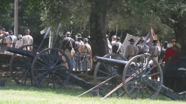 Iç savaş reenactment — Stok video