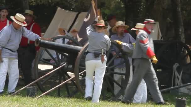 Polgárháború reenactment — Stock videók