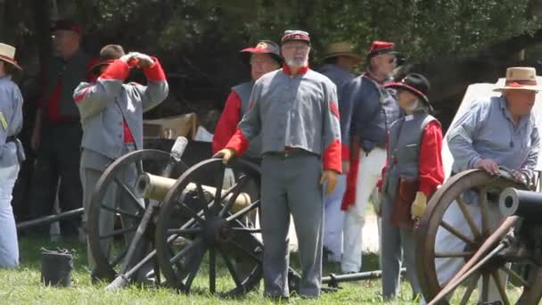 Iç savaş reenactment — Stok video