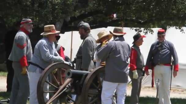 Repromulgación de la Guerra Civil — Vídeo de stock