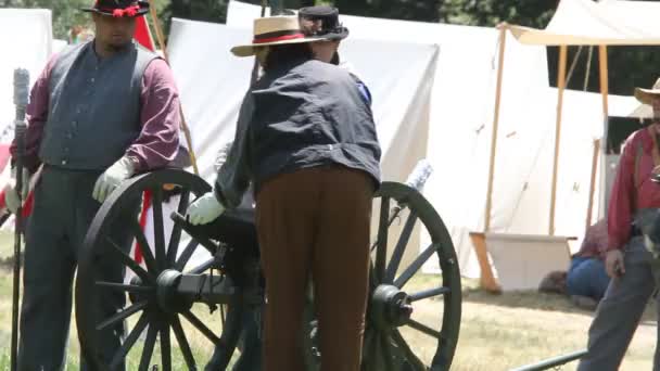 Civil War Reenactment — Stock Video