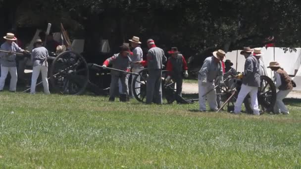 Iç savaş reenactment — Stok video