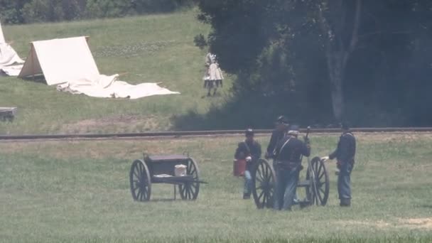 Iç savaş reenactment — Stok video