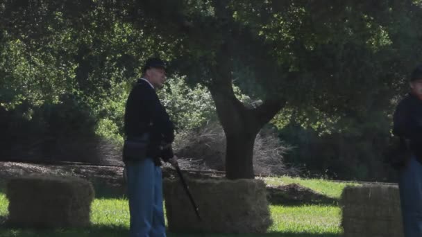 Iç savaş reenactment — Stok video