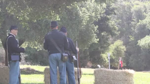 Civil War Reenactment — Stock Video