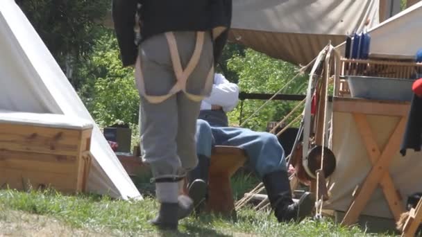 Civil War Reenactment — Stock Video